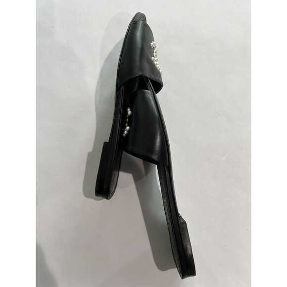 Chanel Pearl CC Logo Mules in Black - Picture 7 of 9